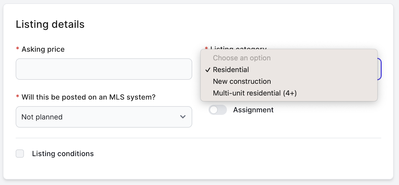 Analytics view for FirstList listings