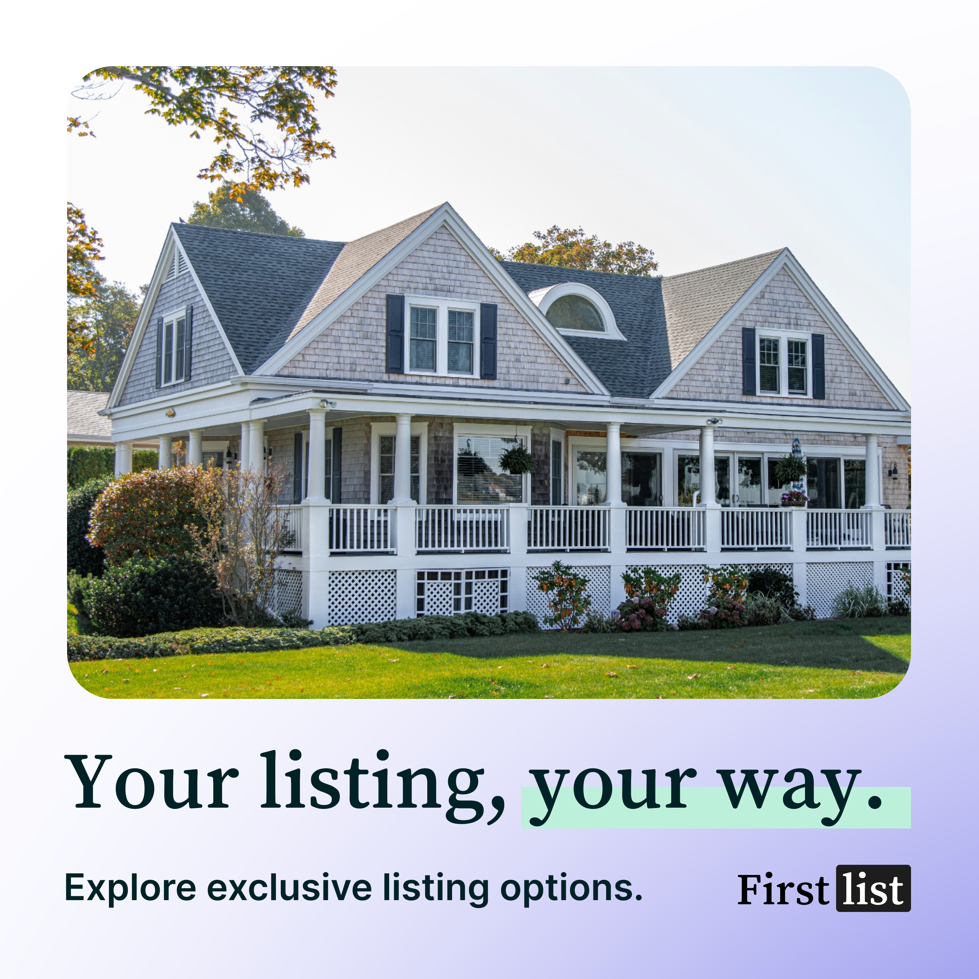 Your listing, your way